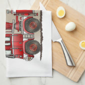 Haken-und Leiter-Löschfahrzeug Küchentuch (Viertel Falte)