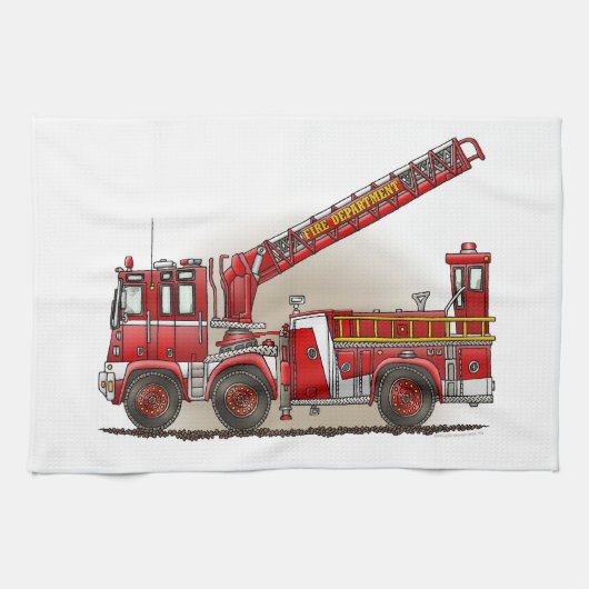 Haken-und Leiter-Löschfahrzeug Küchentuch (Horizontal)