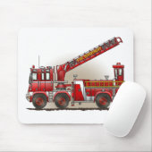 Haken-und Leiter-Löschfahrzeug-Mausunterlage Mousepad (Mit Mouse)