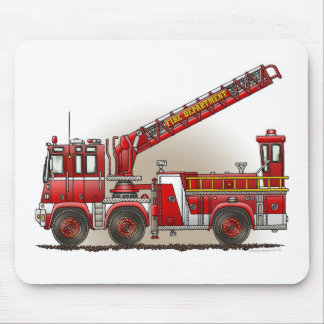 Haken-und Leiter-Löschfahrzeug-Mausunterlage Mousepad