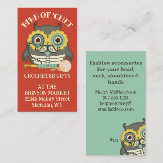 Haken Visitenkarte (Vorne/Hinten)