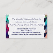 Hakenhefte aus Haken, Heftgarne Visitenkarte (Rückseite)