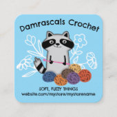 Hakenkugeln aus niedlichem Garn Quadratische Visitenkarte (Vorderseite)