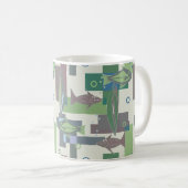 Hakki Ziergegend mit Fisch. Kaffeetasse (VorderseiteRechts)