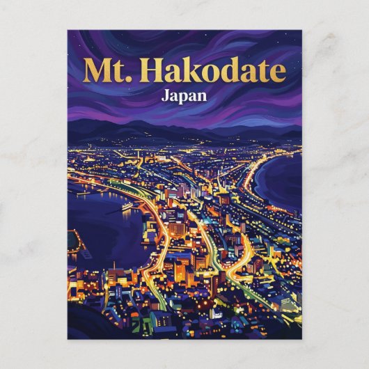 Hakodate-yama Japan Postkarte (Vorderseite)