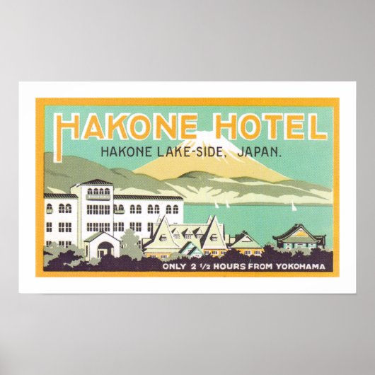 Hakone Hotel (weiß) Poster (Vorne)
