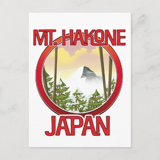 Hakone Japan Ankündigungspostkarte (Vorderseite)