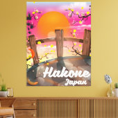 Hakone japan blüht Poster. Leinwanddruck (Insitu (Wohnzimmer))