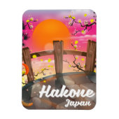 Hakone japan blüht Poster. Magnet (Vertikal)