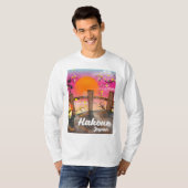 Hakone japan blüht Poster. T-Shirt (Vorne ganz)
