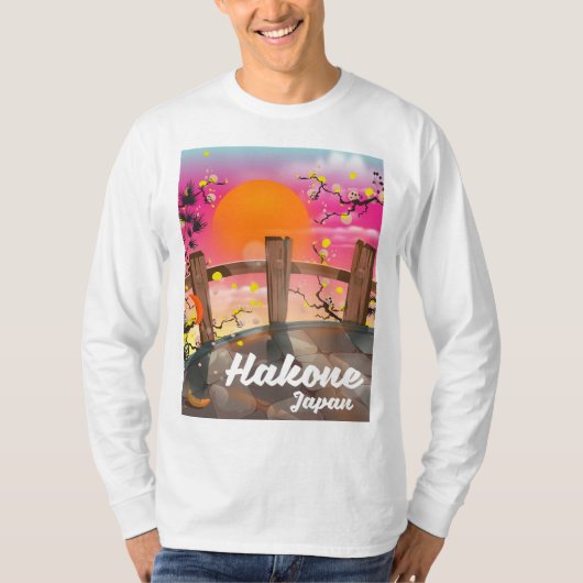 Hakone japan blüht Poster. T-Shirt (Vorderseite)