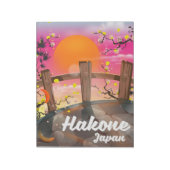 Hakone Japan Blütenposter. Notizblock (Rotiert)