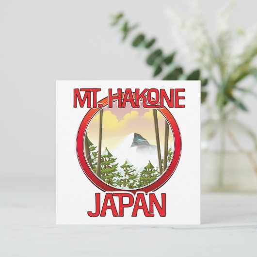 Hakone Japan Einladung (Stehend Vorderseite)