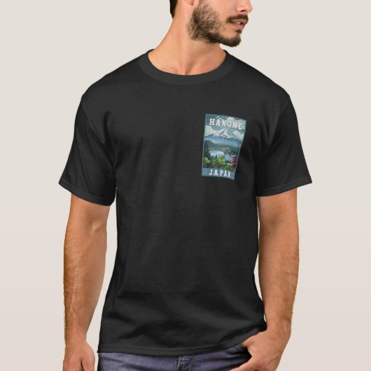 Hakone Japan Travel Poster T-Shirt (Vorderseite)