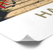 Hakone Japan Travel Print Poster (Ecke)