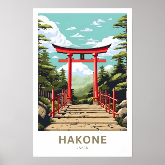 Hakone Japan Travel Print Poster (Vorne)