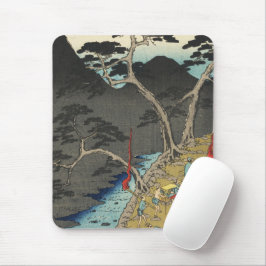 Hakone, Japan: Vintage Ukiyo-e Woodblock Print Mousepad