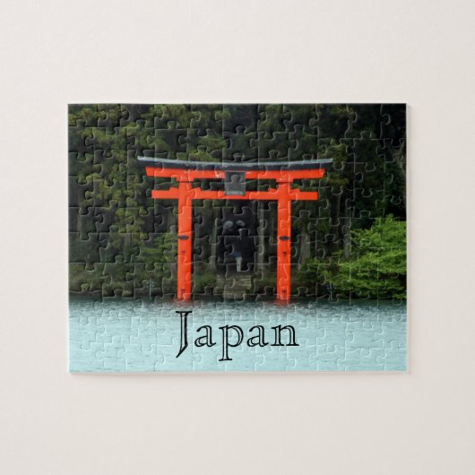 Hakone Red torii japan Puzzle (Horizontal)