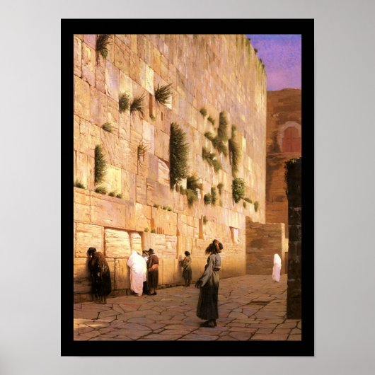 HaKotel von Jean-LéonGérôme - Circa Ende 1800 Poster (Vorne)