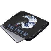 HAKUBA Ski, Vintage japanische Kunst Laptopschutzhülle (Vorne Knopf)