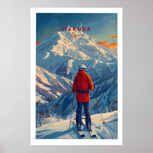 Hakuba-Skiplakat 1 Poster (Vorne)