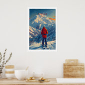 Hakuba-Skiplakat 1 Poster (Küche)