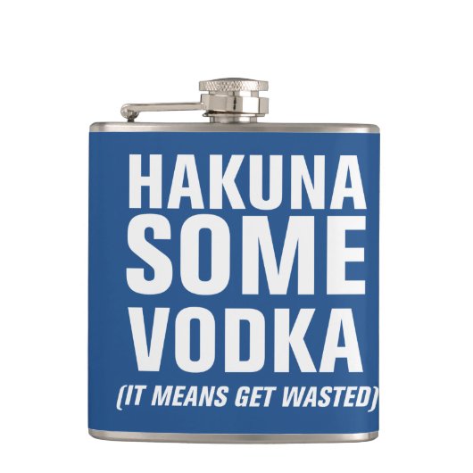 Hakuna etwas Wodka Flachmann (Vorderseite)