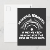 Hakuna Fermata Funny Musician Gift Music Lover Postkarte (Vorne/Hinten)