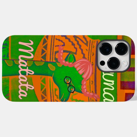 Hakuna Giraffe Art Print Case-Mate iPhone Hülle (Rückseite (Horizontal))