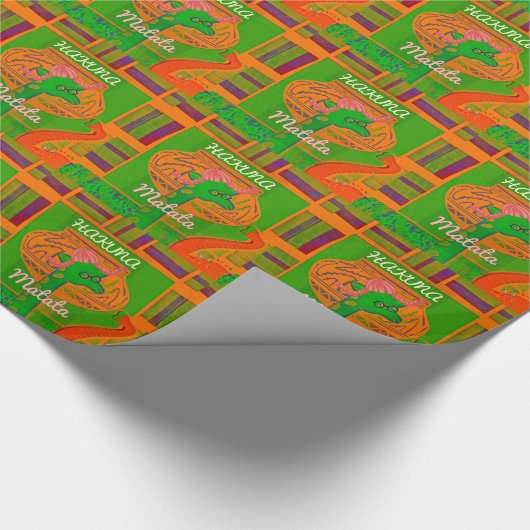 Hakuna Giraffe Art Print Geschenkpapier (Ecke)