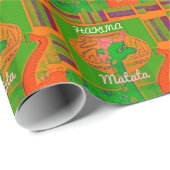 Hakuna Giraffe Art Print Geschenkpapier (Rolleneckpunkt)