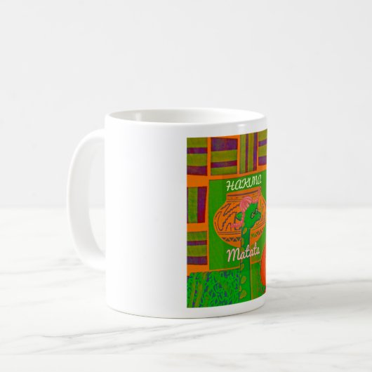 Hakuna Giraffe Art Print Kaffeetasse (Vorderseite Links)