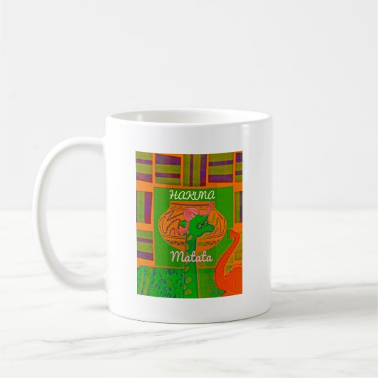 Hakuna Giraffe Art Print Kaffeetasse (Links)