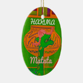Hakuna Giraffe Art Print Keramikornament (Rechts)