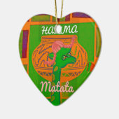 Hakuna Giraffe Art Print Keramikornament (Links)