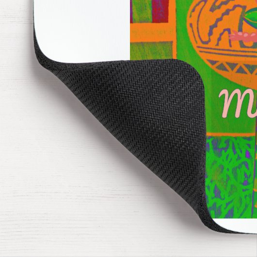 Hakuna Giraffe Art Print Mousepad (Ecke)