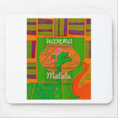 Hakuna Giraffe Art Print Mousepad (Vorne)