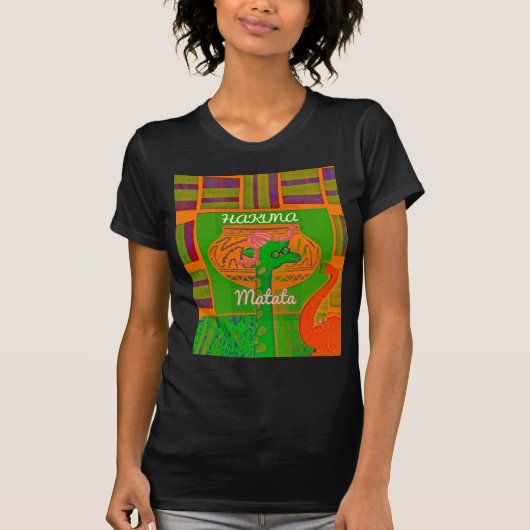 Hakuna Giraffe Art Print T-Shirt (Vorderseite)
