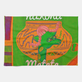 Hakuna Giraffe Kunstprint Geschirrtuch (Horizontal)