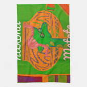 Hakuna Giraffe Kunstprint Geschirrtuch (Vertikal)