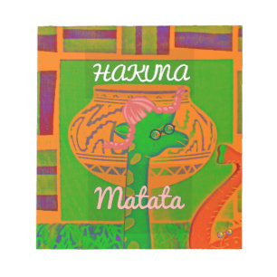 Hakuna Giraffe Kunstprint Notizblock