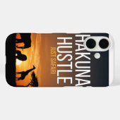 Hakuna Hustle Nur Safari Case-Mate iPhone Hülle (Rückseite (Horizontal))