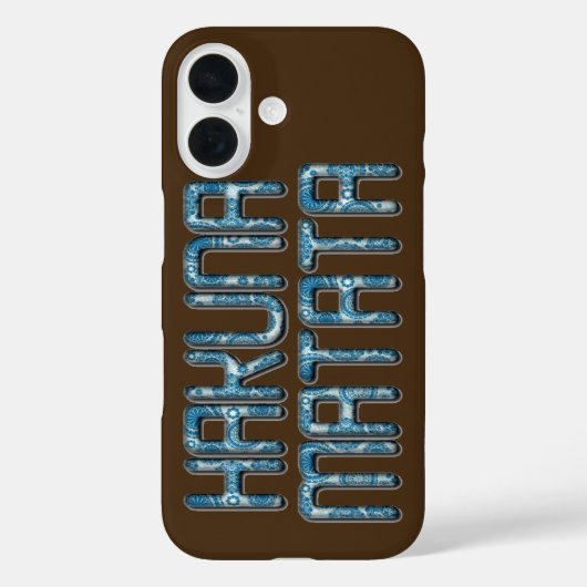 Hakuna Matata 3D Art Print Case-Mate iPhone Hülle (Rückseite)