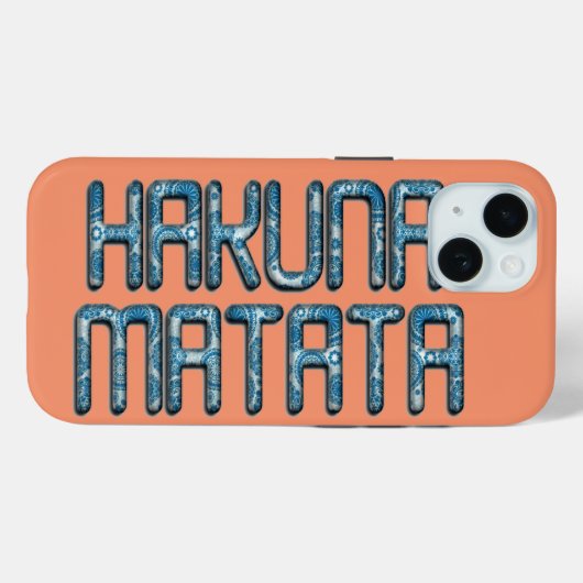 Hakuna Matata 3D Art Print Case-Mate iPhone Hülle (Rückseite (Horizontal))