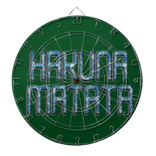 Hakuna Matata 3D Art Print Dartscheibe (vorne)