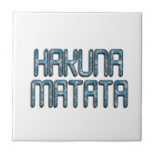 Hakuna Matata 3D Art Print Fliese (Vorderseite)