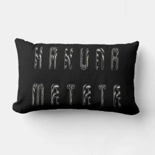 Hakuna Matata 3D Art Print Lendenkissen
