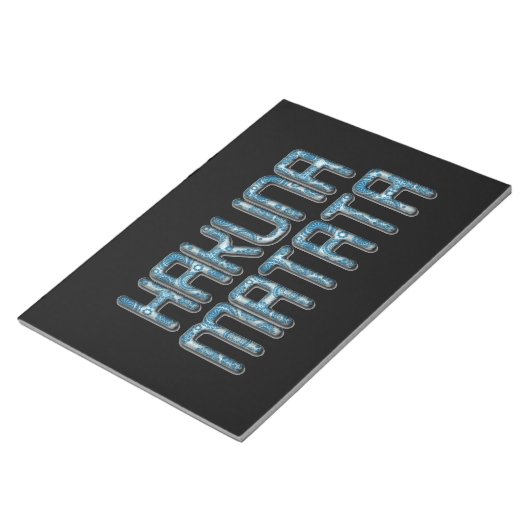 Hakuna Matata 3D Art Print Notizblock (angewinkelt)