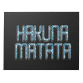 Hakuna Matata 3D Art Print Notizblock (Vorderseite)