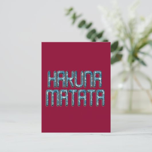 Hakuna Matata 3D Art Print Postkarte (Stehend Vorderseite)